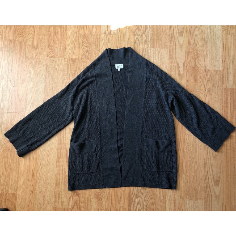 Wilfred silk and cashmere open front sweater